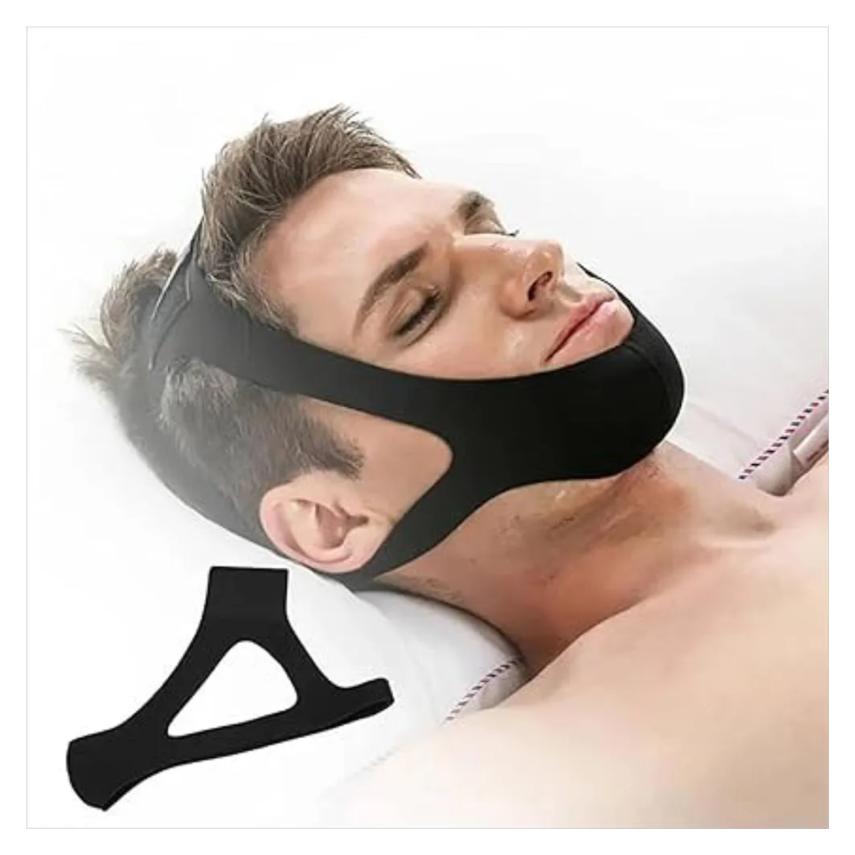 Miniatura 3 de Cinturón banda facial antirronquidos